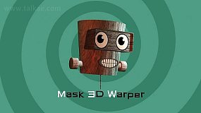 AE插件-BAO Mask 3D Warper V1.6.2 三维模型遮罩扭曲变形工具 