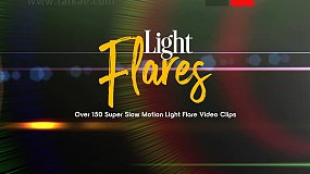 156个4K创意彩色镜头光晕耀斑光效闪耀动画特效合成素材 Light Flares 
