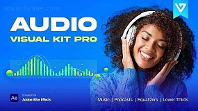 AE扩展-Audio Visualizer Kit Pro 歌词视频音频可视化视听套件