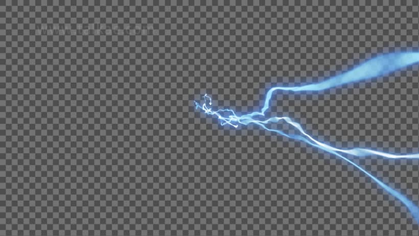 闪电电流电击雷电特效1