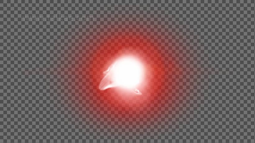 红色激光光球特效合成素材2