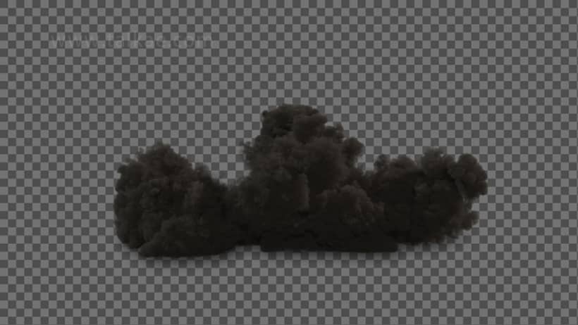 爆炸爆破黑色烟雾3