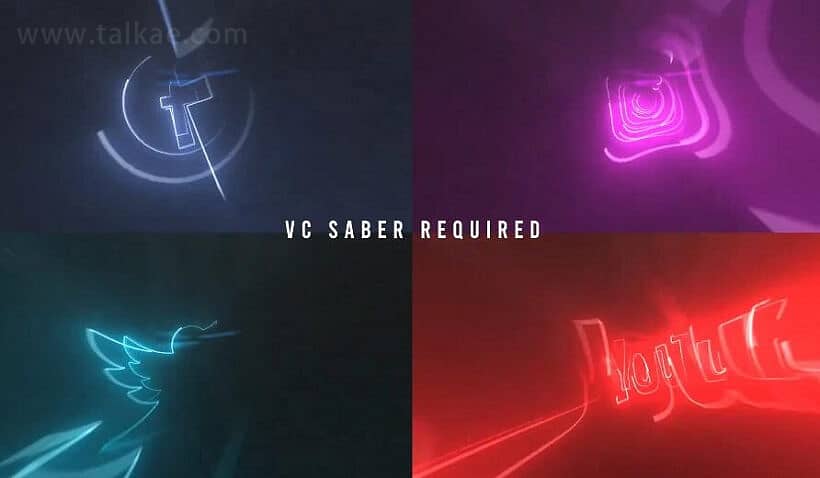 AE模板-neon glow 漂亮霓虹灯发光高速能量描绘品牌LOGO轮廓动画