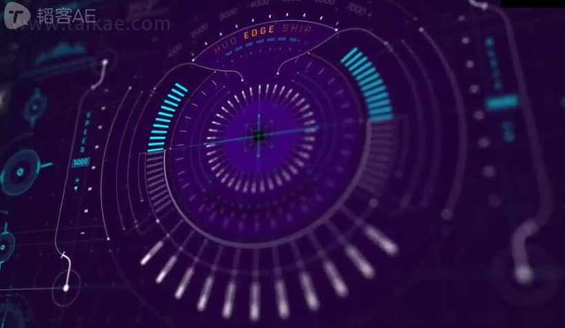 AE模板-HUD UI Pro Pack 450个军事科技医疗UI界面HUD元素动画包