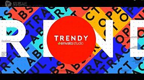 AE模板-Trendy Typo Opener 时尚动感创意文字排版宣传片头