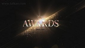 AE模板-The Awards 金色粒子电影节颁奖典礼包装片头