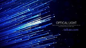 AE模板-optical light inspiring titles 粒子光纤发射生长文字标题展示片头