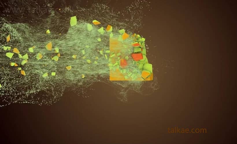 AE模板-Motion Particles Logo 炫酷三维粒子破碎LOGO标志演绎片头