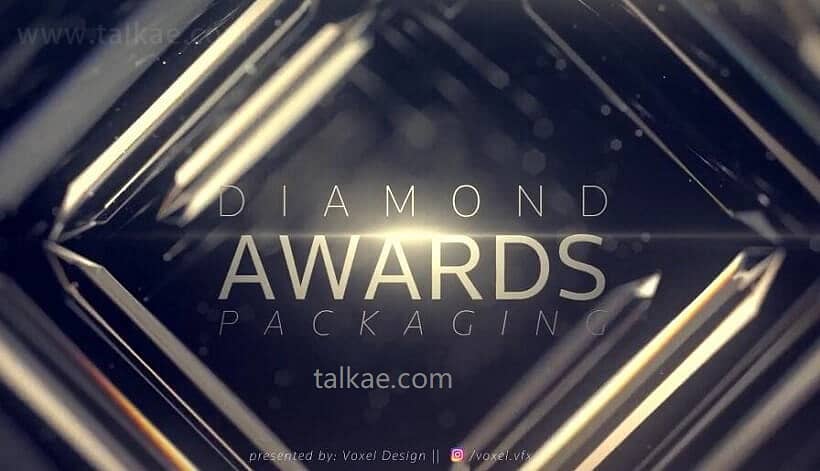 AE模板-Diamond awards 玻璃质感企业年会活动颁奖典礼栏目包装片头