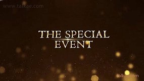 AE模板-Awards Show 金色粒子线条光斑背景颁奖典礼活动晚会开场片头