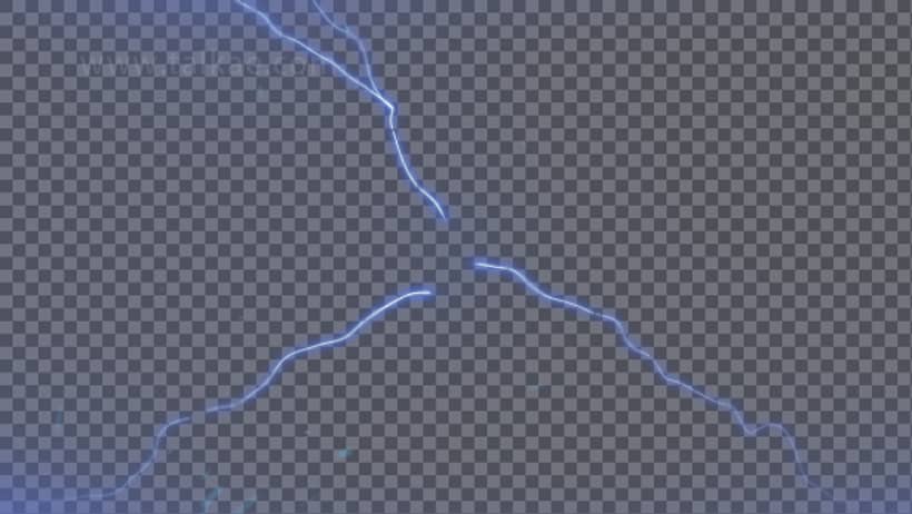 闪电电流电击雷电特效5