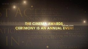 AE模板-The Cinema Awards 大气电影标题晚会活动颁奖典礼包装片头
