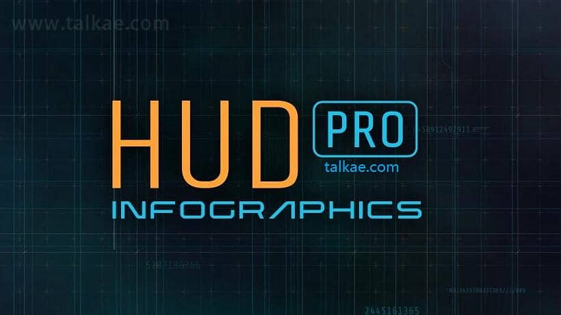 AE模板-HUD Pro Infographics 200个HUD信息图表全息高科技元素动画