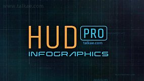 AE模板-HUD Pro Infographics 200个HUD信息图表全息高科技元素动画