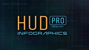 AE模板-HUD Pro Infographics 200个HUD信息图表全息高科技元素动画