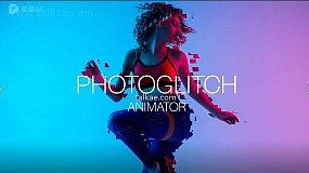 AE/PR模板-PhotoGlitch Animator 图像边缘故障损坏视觉特效动画