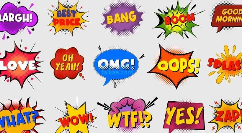 AE模板-Comic Bubbles 15组综艺目节视频卡通漫画气泡字幕动画