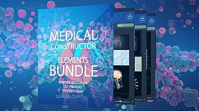 AE模板-Medical Constructor Elements 解剖学医学医疗构造化学元素素材包