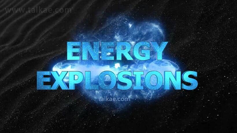 AE模板-Energy Explosions Pack 发光能量爆炸冲击视觉特效合成视频素材