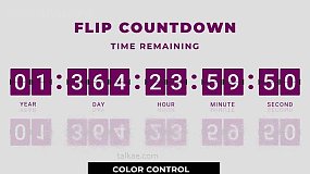 PR模板-Flip Counter 数字时钟翻页倒计时动画
