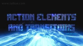 AE模板-VFX Action Elements VFX能量视觉特效元素和过渡素材