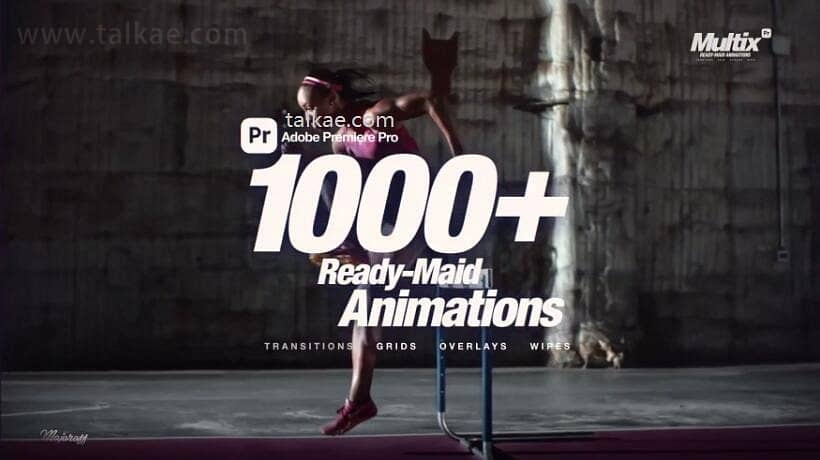 PR模板-Multix Transitions 1000多画面网格组合分屏展示过渡转场预设