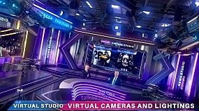 AE模板-Ultimate Virtual Studio 三维新闻演播室虚拟场景动画