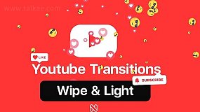 PR模板-YTB Transitions 300个网络社交媒体包装转场过渡动画