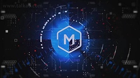 AE模板-Technical Logo 数字科技故障闪烁logo演绎开场片头