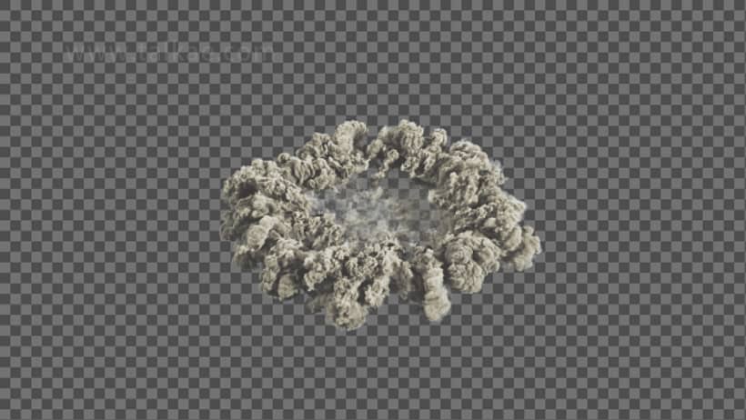 爆炸爆破黑色烟雾16