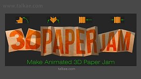 AE脚本-3D Paper Jam 1.2.1 纸张折叠翻转MG动画制作+使用教程