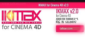 C4D插件-3DtoAll IKMAX V2.3 R17-R26 三维角色模型快速绑定插件