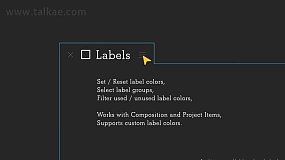 AE插件-Aescripts Labels V3.3.2 图层标签颜色批量管理+使用教程