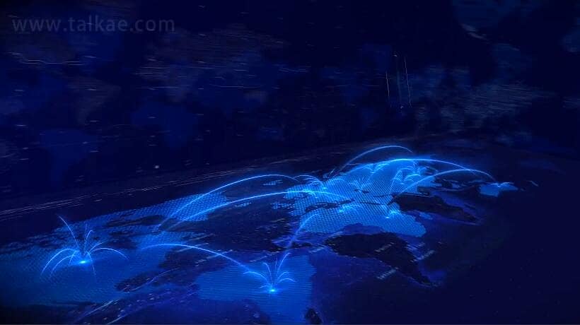 AE模板-Logo Intro 科技感世界地图连线宣传视频片头logo演绎