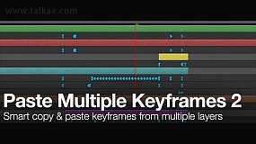 AE脚本-Paste Multiple Keyframes 2.0.9 多图层关键帧拷贝复制粘贴