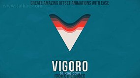 AE脚本-Vigoro v1.06 多方向动态延迟偏移效果制作工具