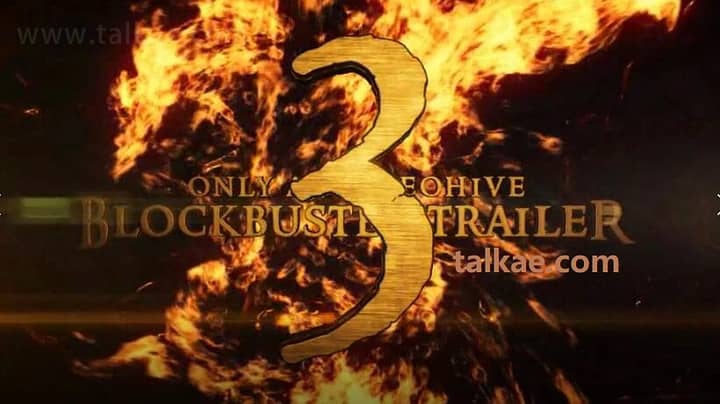 AE模板-Blockbuster Trailer 3 大气火焰三维文字电影标题宣传片头