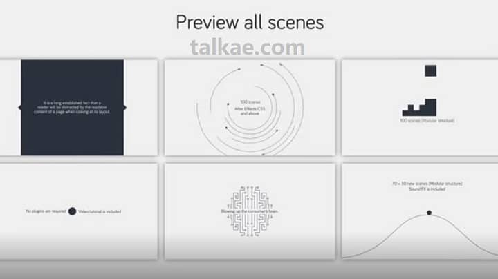 AE模板-Stylish Minimalistic 100种高端迷你简洁MG创意片头动画