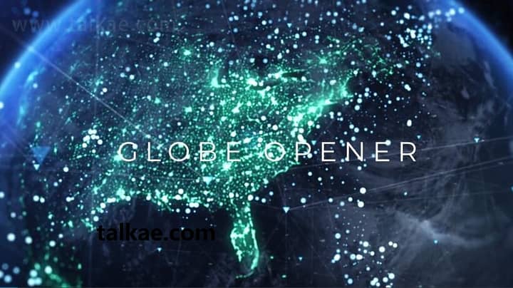 AE模板-Globe Opener 大气地球科幻标题文字开场片头