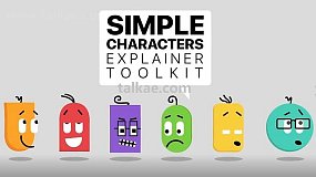 PR模板-Simple Characters Explainer Toolkit 可爱卡通人物角色MG动画解说包