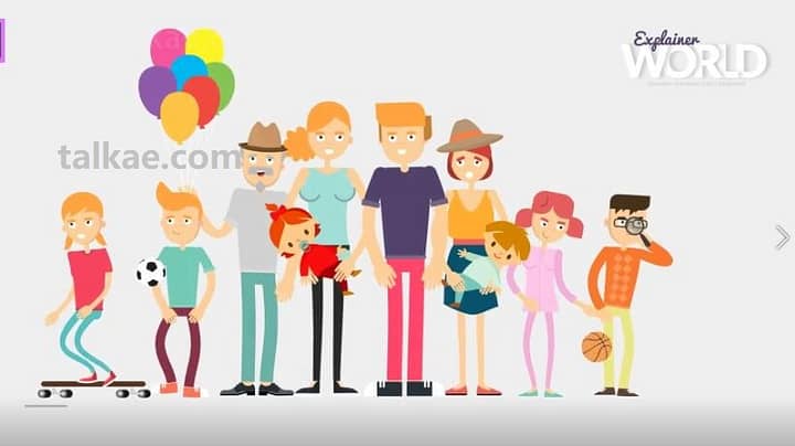 PR模板-Explainer World Essential Graphics 二维卡通人物动作场景MG动画