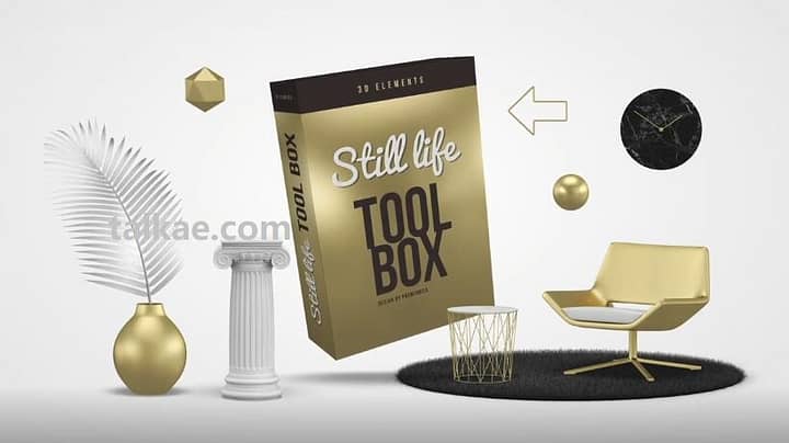 PR模板-Still Llife Toolbox 250种三维科技生活办公场景展示动画