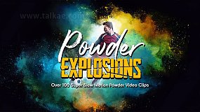 8个彩色粉末爆炸飞散超级慢动作特效合成视频素材 Powder Explosions BBV08