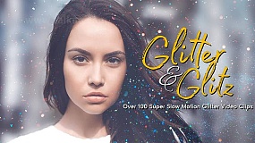 104个华丽闪耀发光金色粉尘粒子动画 Glitter & Glitz BBV09