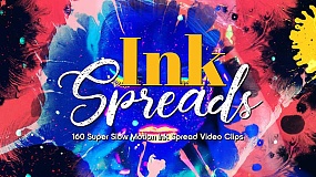 160个水墨滴落散开泼墨晕染视频素材 Ink Spreads BBV11