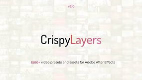 CrispyLayers 1.0 图形套装_超1200个视频预设和素材资产