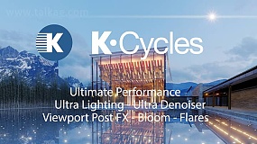 Blender插件-K-Cycles 3.22 Win/Linux 高级GPU实时渲染器 