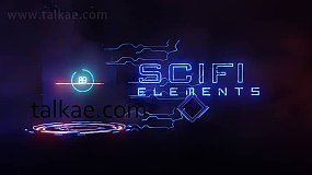 Blender插件-Scifi Elements Addon v1.00 三维科幻HUD元素特效插件